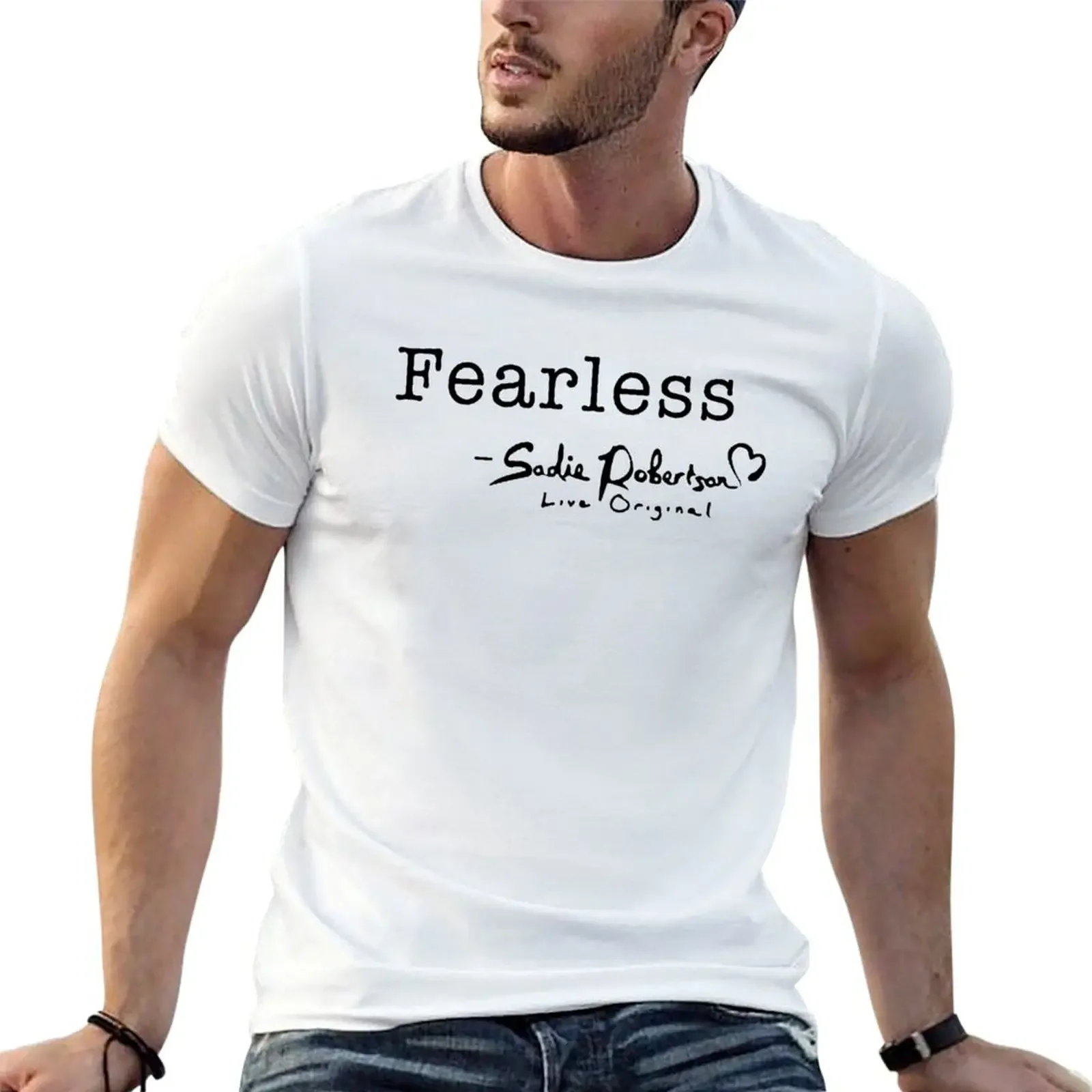 Sadie Robertson's Fearless T-Shirt cheap stuff vintage clothes mens t shirts