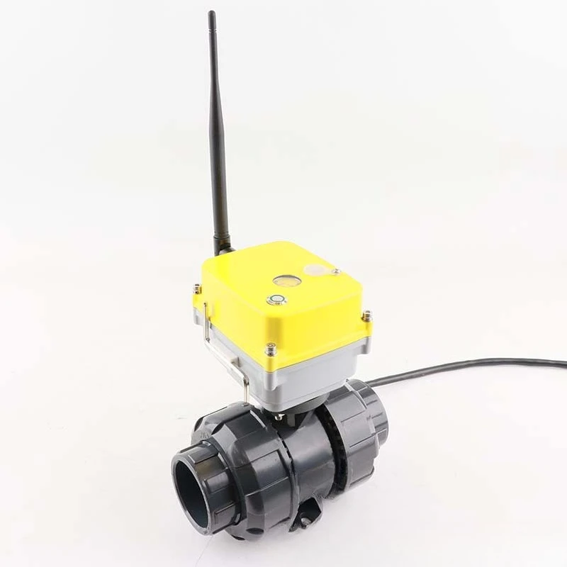 

wifi electric PVC ball valve, smart valve mobile APP remote control, live connection