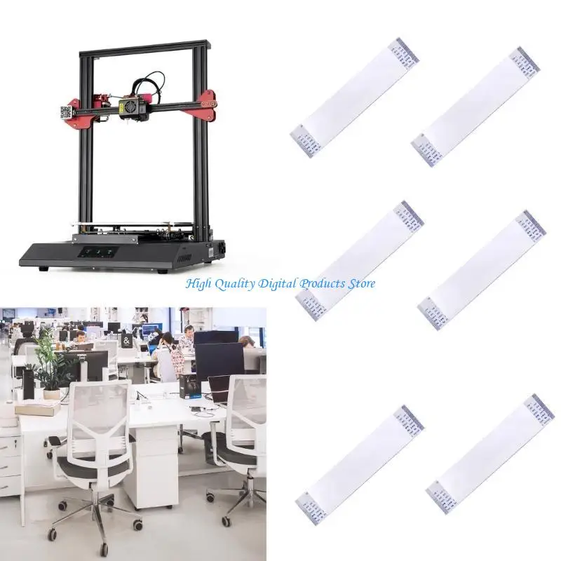 u2je 10pcs كابل مسطح مرن 0.035x0.65 FPC كابل الشريط المرن ل LCD