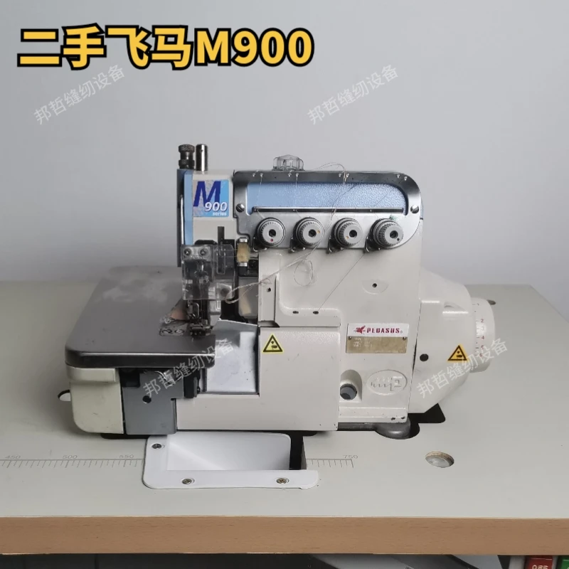 

Used Pegasus Jack computer direct drive edge locking machine, edge bonding machine, three wire, four wire, and five wire overloc