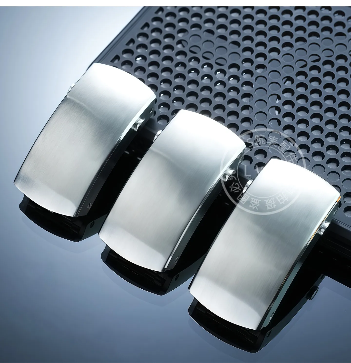 For Omega Seamaster 300 Accessories: PUSH One-Touch Micro-Adjustment Solid Folding Clasp Replacement for Stainless Steel Clasp