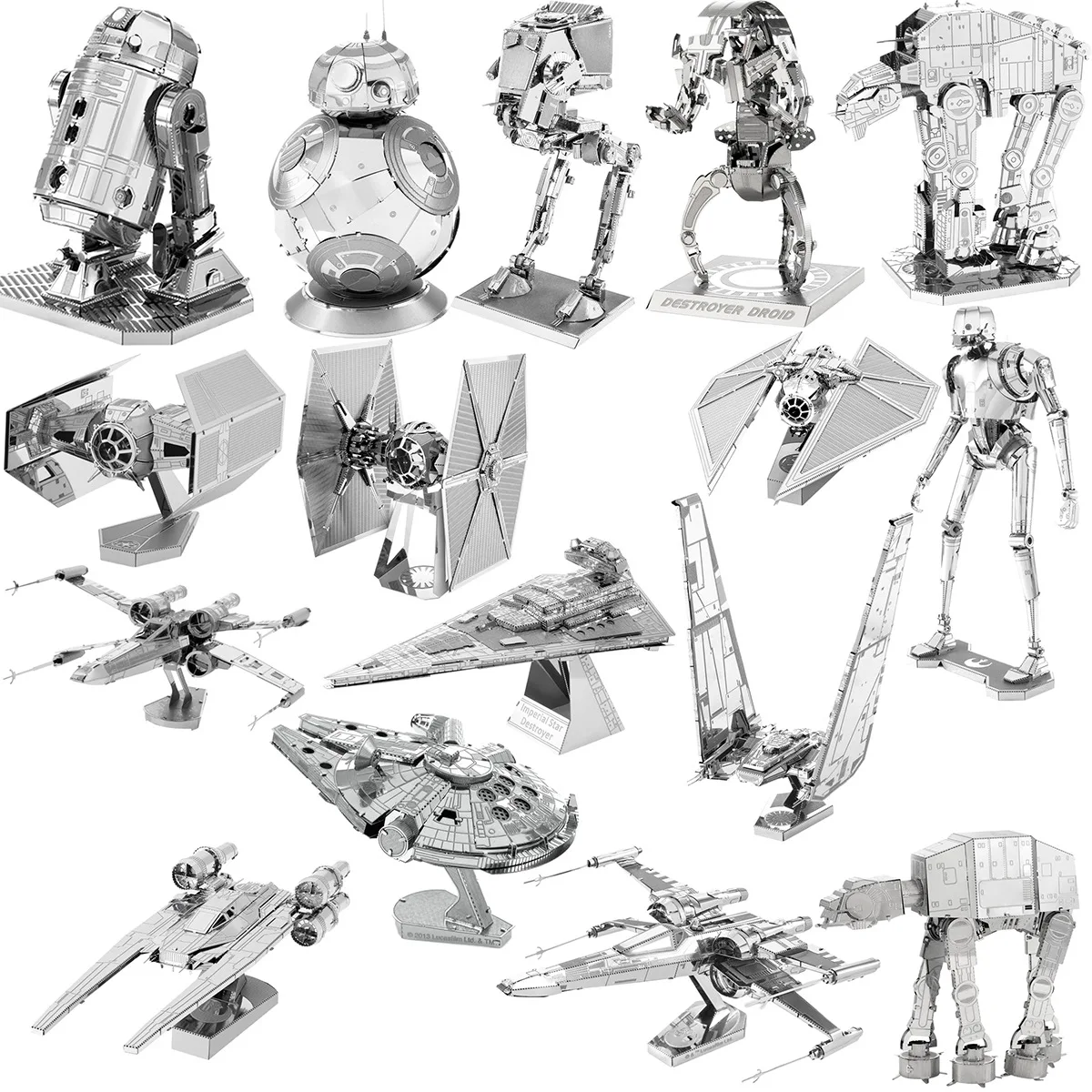 3D Metal Puzzle model kits DIY Laser Cut Puzzles Jigsaw Toy DIY Mecha for Children Kids Hobbies Toys Great Gifts for Boy