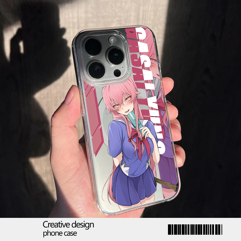 Gasai Yuno Anime Phone Case for iPhone 12 11 13 14 15 16 Max Pro Plus Magsafe Magnetic Wireless Cover