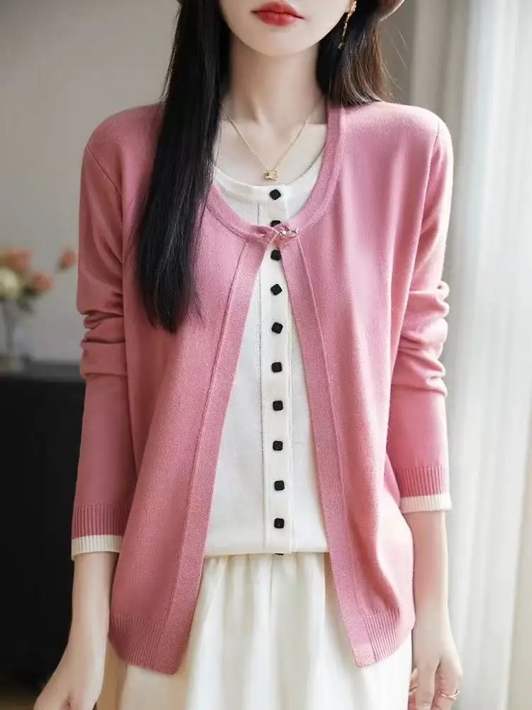 

Autumn and winter women's cashmere cardigan fashion sweater cardigan jacket women's cashmere sweater women's knitted cardigan