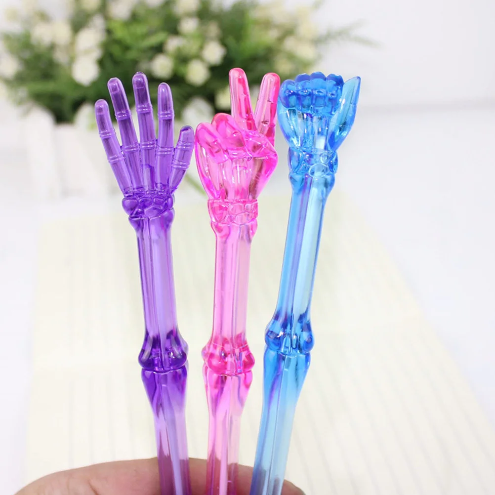 

10Pcs Pens with Pigment Ink Rock Paper Scissors Design Ideal for School Stationery Journaling Transparent Barrel Pens
