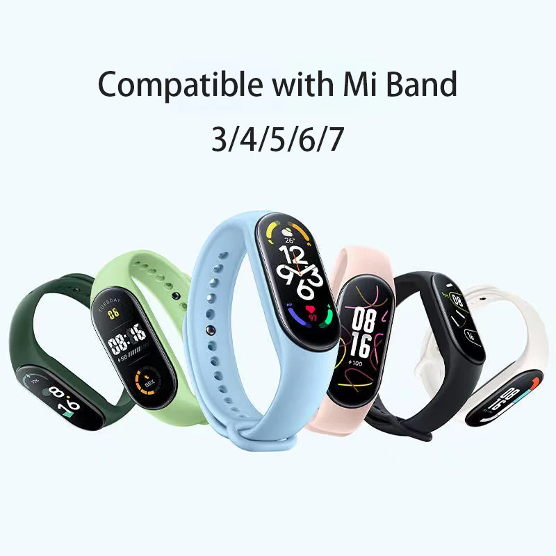 Armband für xiaomi mi band 4 band miband 7 6 5 armband nfc smartwatch silikon armband correa für xiaomi miband 7 6 5 4 3