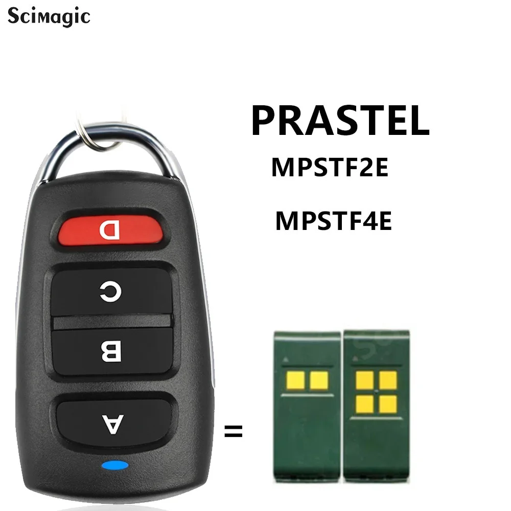 PRASTEL Garage Remote Control Replacement PRASTEL MPSTP2E TC4E Rolling Code & PRASTEL MPSTF2E MPSTF3E MPSTF4E Fixed Code 433.92