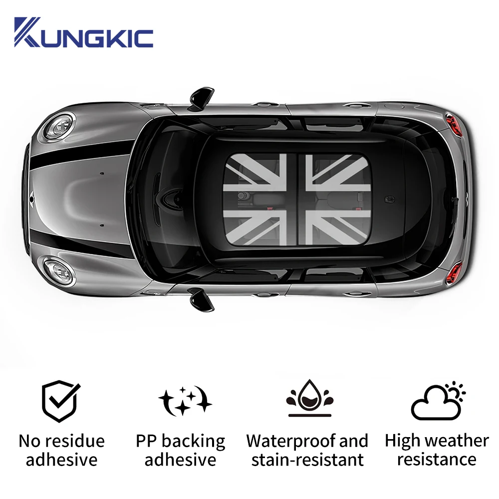 

Для MINI Cooper E J01 EV Electric 2024 2025 наклейки на люк на крыше, оконная пленка, виниловая наклейка на солнцезащитный козырек, авто наклейка