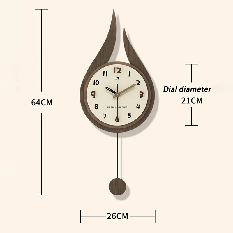 Vintage Wall Clock Household Simple Silent Wall Clocks Nordic  Living Room Clocks Elegant Entrance Hall Home Decoration