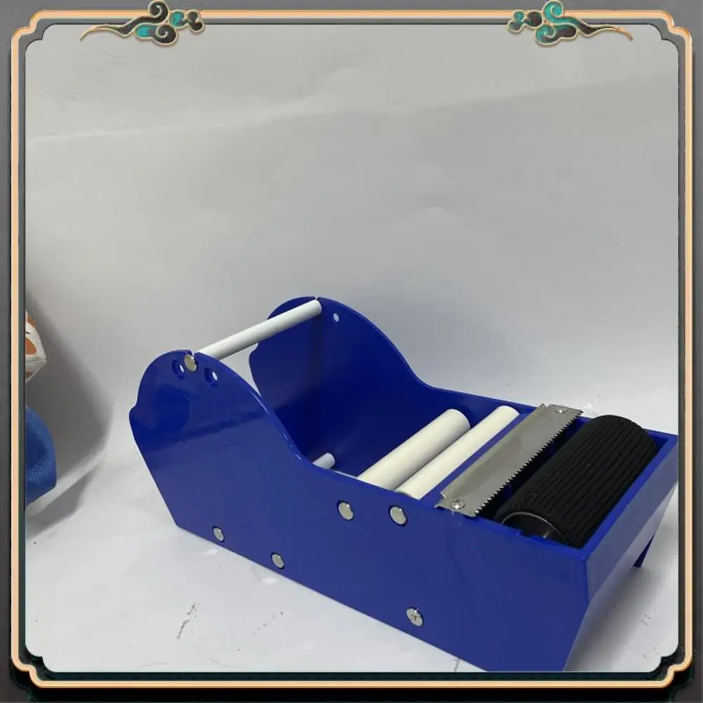 ASMA-Water Activated Gummed Paper Tape Packaging Dispenser 3 Inch Blue For Shipping, Carton And Box Sealing