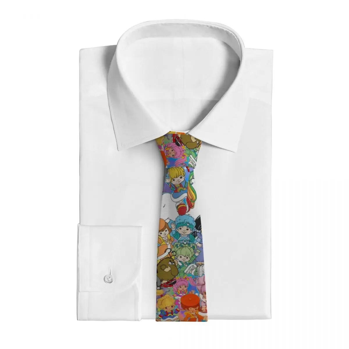 Cartoon Cute Rainbow Brite (11) Necktie for Men Silk Polyester 8 cm Neck Ties Party Suits Tie Casual Gravatas