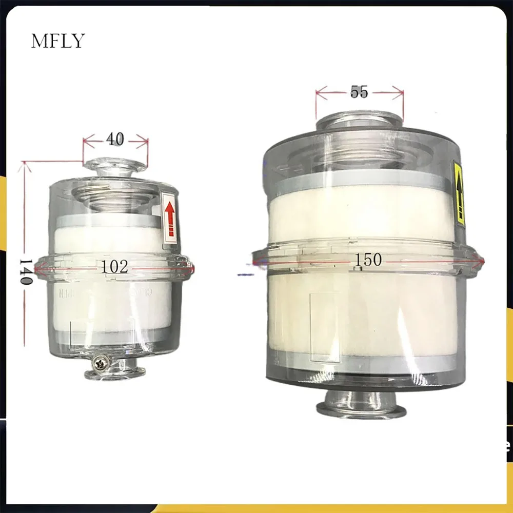 

Oil Mist Filter for Vacuum Pump Fume Separator Exhaust Filter KF25/KF40 Interface Y