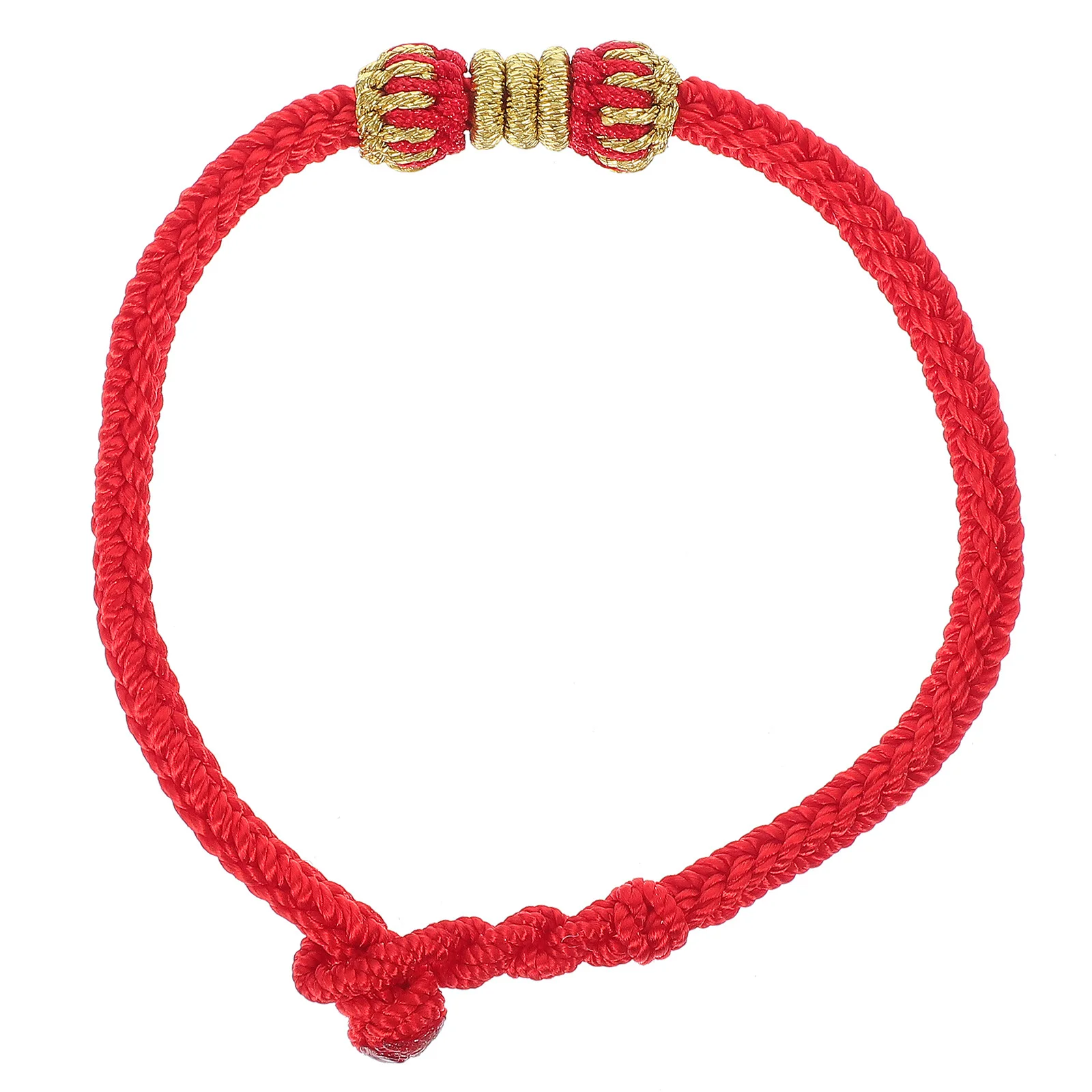 

1Pcs Red Rope Thread Bracelet Anklet Unisex Knotted Charm Symbol Luck Driving Away Negative Energy Feng Shui Gift Fashion