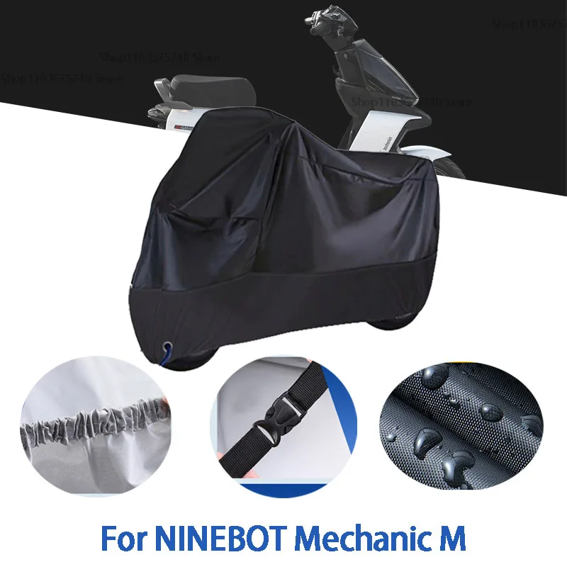 

Полные чехлы для мотоцикла NINEBOT Mechanic M, автомобильные чехлы на открытом воздухе, защита от солнца, пыли, без ушей, утолщенные оксфордские чехлы, аксессуары