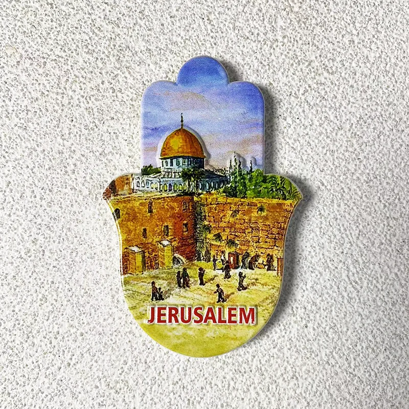 

Exquisite Jerusalem Western Wall & Dome of the Rock 3D Resin Fridge Magnet - Unique Room/Home Decor, Strong Refrigerator Magnets