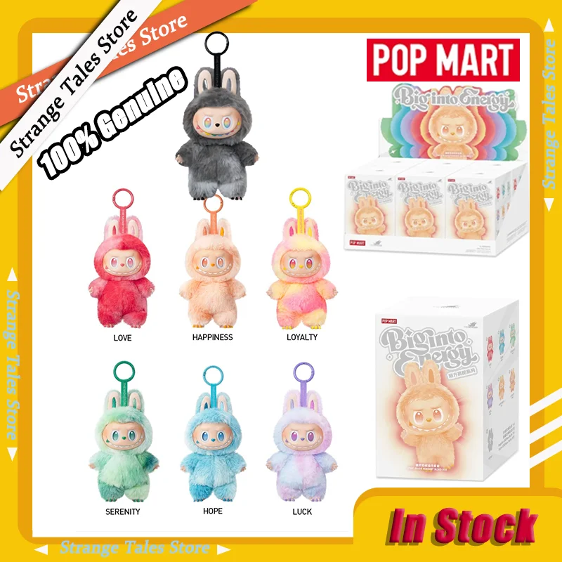 

Genuine POP MART Labubu V3 Blind Box The Monsters Plush Doll Big Into Energy Series Vinyl Figure Pendant Collectible Toy Gifts