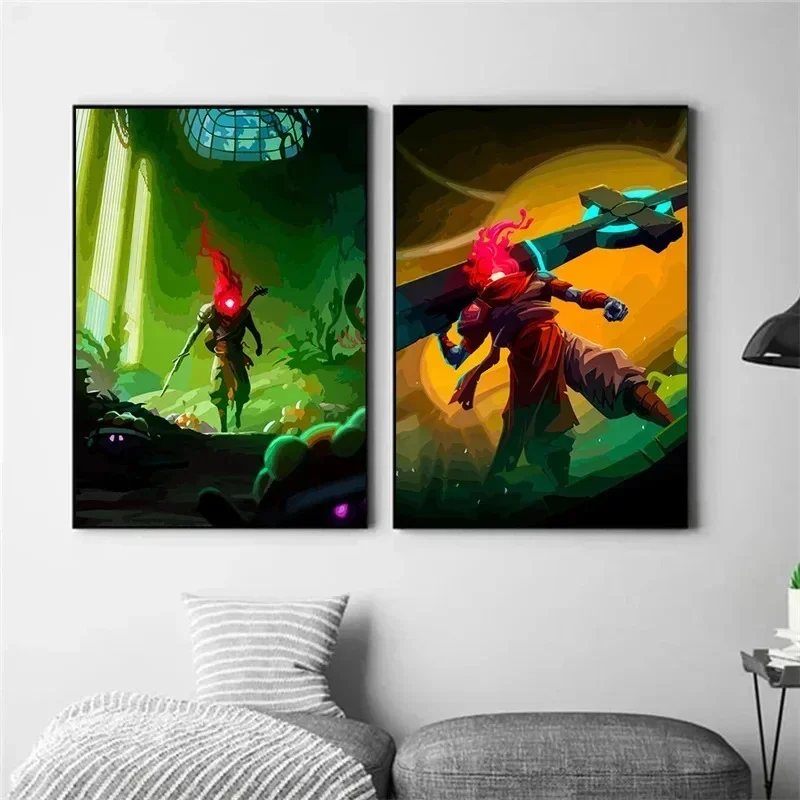 Game Cartoon Figure Painting Quote Poster Game HD Print Player Room Cuadros Wall  Canvas Painting Picture Boy Bedroom Home