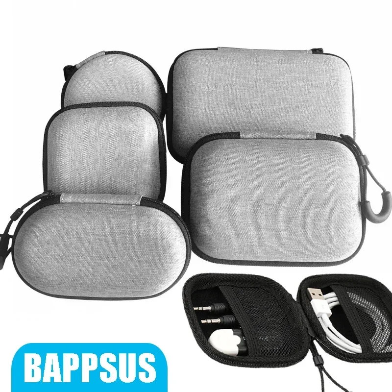 Storage Bag for Earphones Headphone Protective Case Multifunctional Storage Box Portable USB Data Cable Earphone Line EVA Box