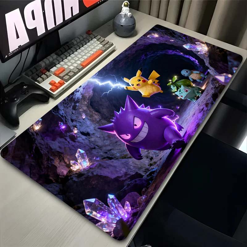 

Oversized Mouse Pad Gaming Computer Keyboard Desk Mat Laptop Speed Mini Pc Designed specifically Pokemon Gengar Anime Mousepad