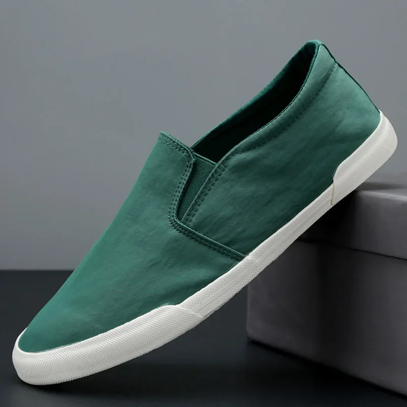 Spring New Vulcanize Shoes Men Breathable Colourful Canvas Sneakers Korean Fashion Lazy Comfortable Loafers EB20034