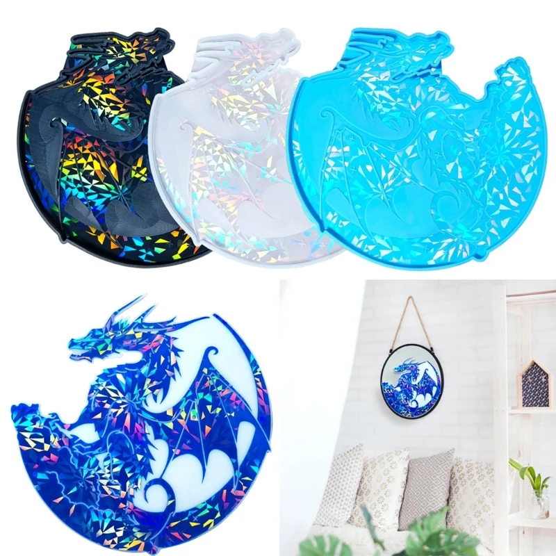 

Деликатные силиконовые формы для украшения стен, формы в Форме Дракона для эпоксидной смолы, формы для рукоделия «сделай сам», подходят для украшения стен