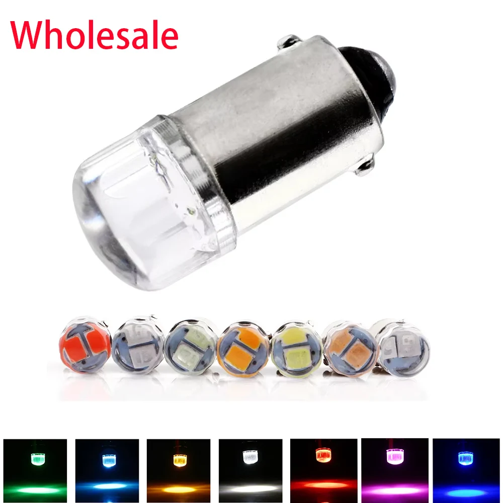 

Wholesale! 10/100X BA9S 3030 2 SMD T11 T4W Auto Reverse Clearance Light Reading Tail Lamp 12V DC White Blue Red Green Amber Pink