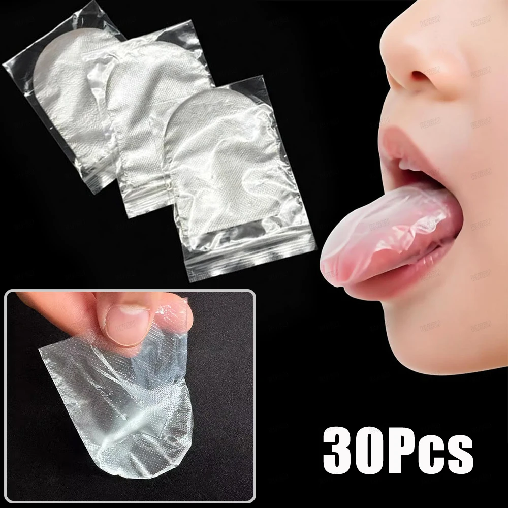 

30pcs Disposable Tongue Covers Medicinal Oral Tongue Protectors Block Bitter Taste Avoidance Film Covers for Adults Children