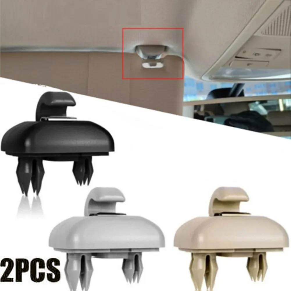 2x Car Sun Visor Retainer Hook Fastener Clip Holder Bracket For A4L Q5 A5 Q3 12-17 A6L Sun Visor Retaining Clip 8U0857562 NEW