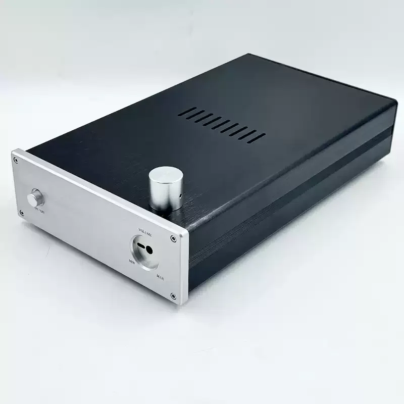 Hezhi Audio 190*63*316mm Aluminum Power Amplifier Chassis Enclosure DIy HIFI Preamplifier Case Shell