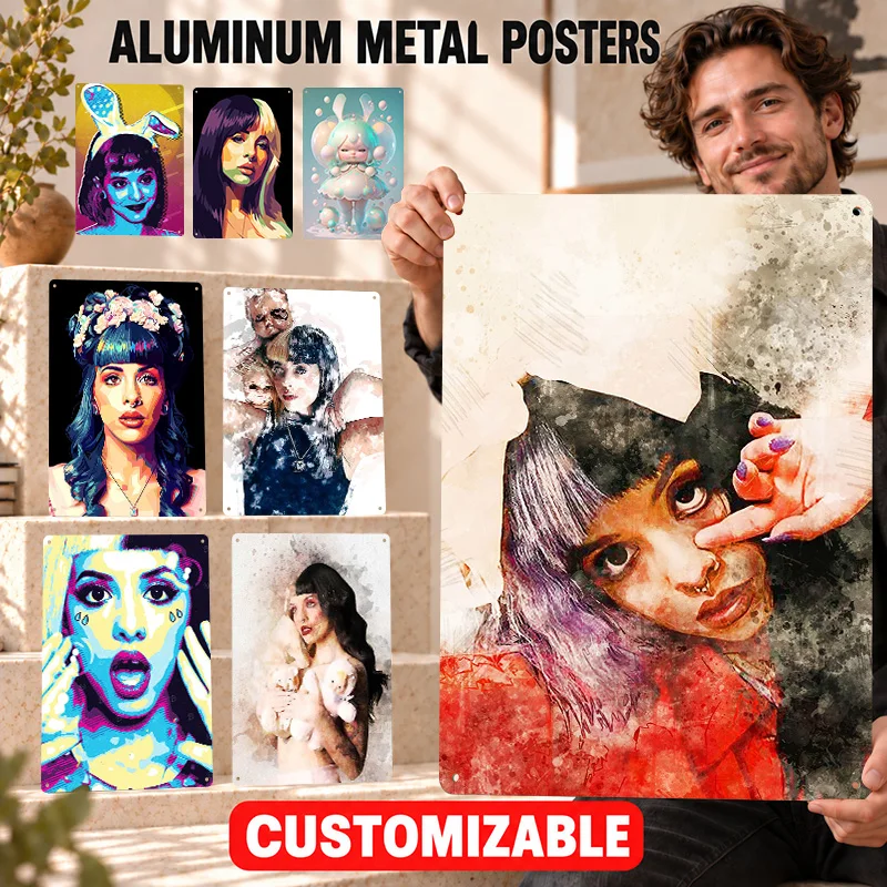 Melanie Martinez Aluminum Posters Bold Decorative Graphic Collector Room Wall Art Personalized Metal Sign Memorable Decor Gift