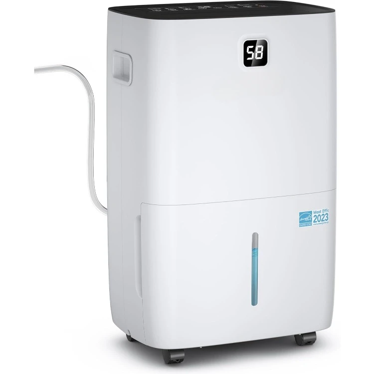 150 Pints Energy Star Dehumidifier with Pump for Home, Basement and Large Room up to 7000 Sq. Ft., With Drain Hose, Timer