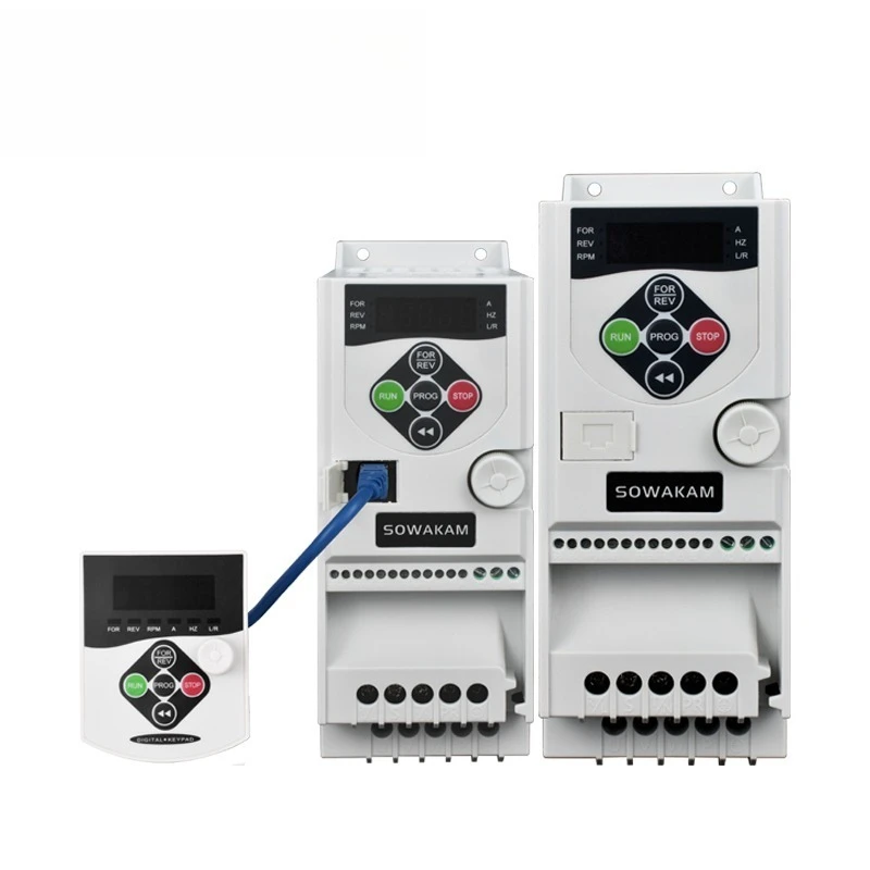 VFD AC DRIVE 2.2KW 4KW 3HP 7HP 220V 3 Phase Input 3 Phase Output  Induction Motor & PM Motor Available Speed Controller