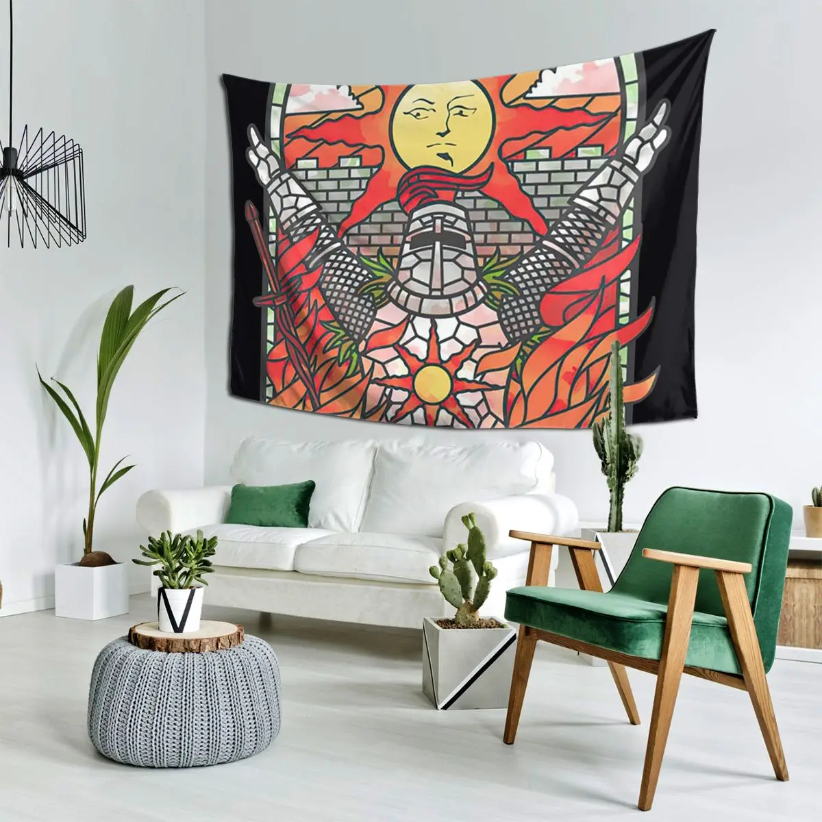 

Dark Soul Praise The Sun Tapestry Wall Hanging Aesthetic Home Decoration Tapestries for Living Room Bedroom