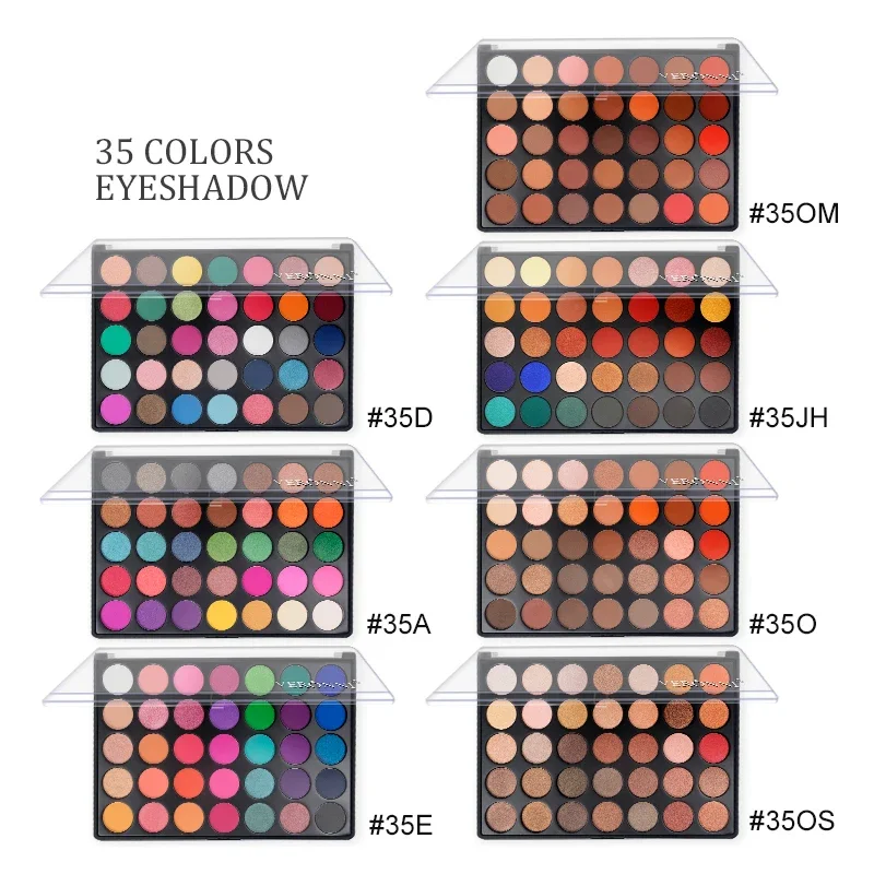 35 Color Eyeshadow Tray Daily Makeup Matte Lasting Nightclub Eyeshadow Pearl Fine Shimmer Waterproof Is Not Easy To Faint