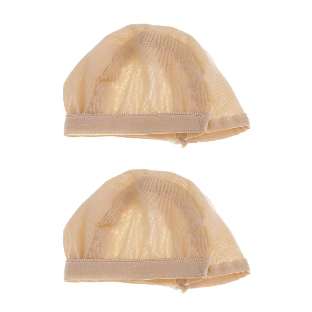 Mini Toy Dolls Wig Caps Undercap Hair Net Wig Cap for Toy Doll (Pack of 2)