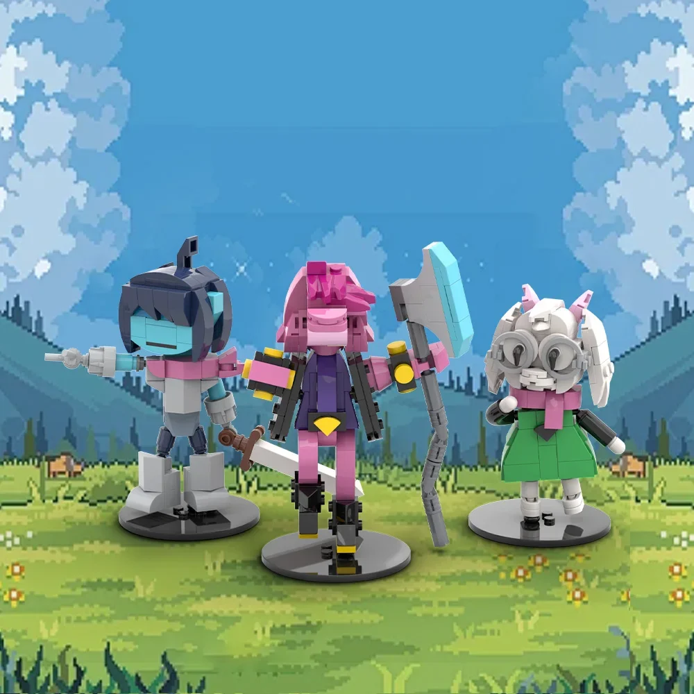 Gobricks MOC jeu populaire figurine Deltarune blocs de construction modèle Deltarune Kris Susie Ralsei poupée d'action briques jouets enfants cadeaux