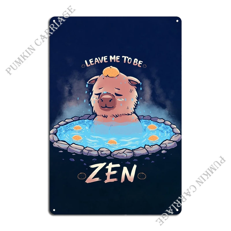 Leave Me To Be Zen Metal Sign Club Personalized Plaques Wall Decor Design Tin Sign Poster