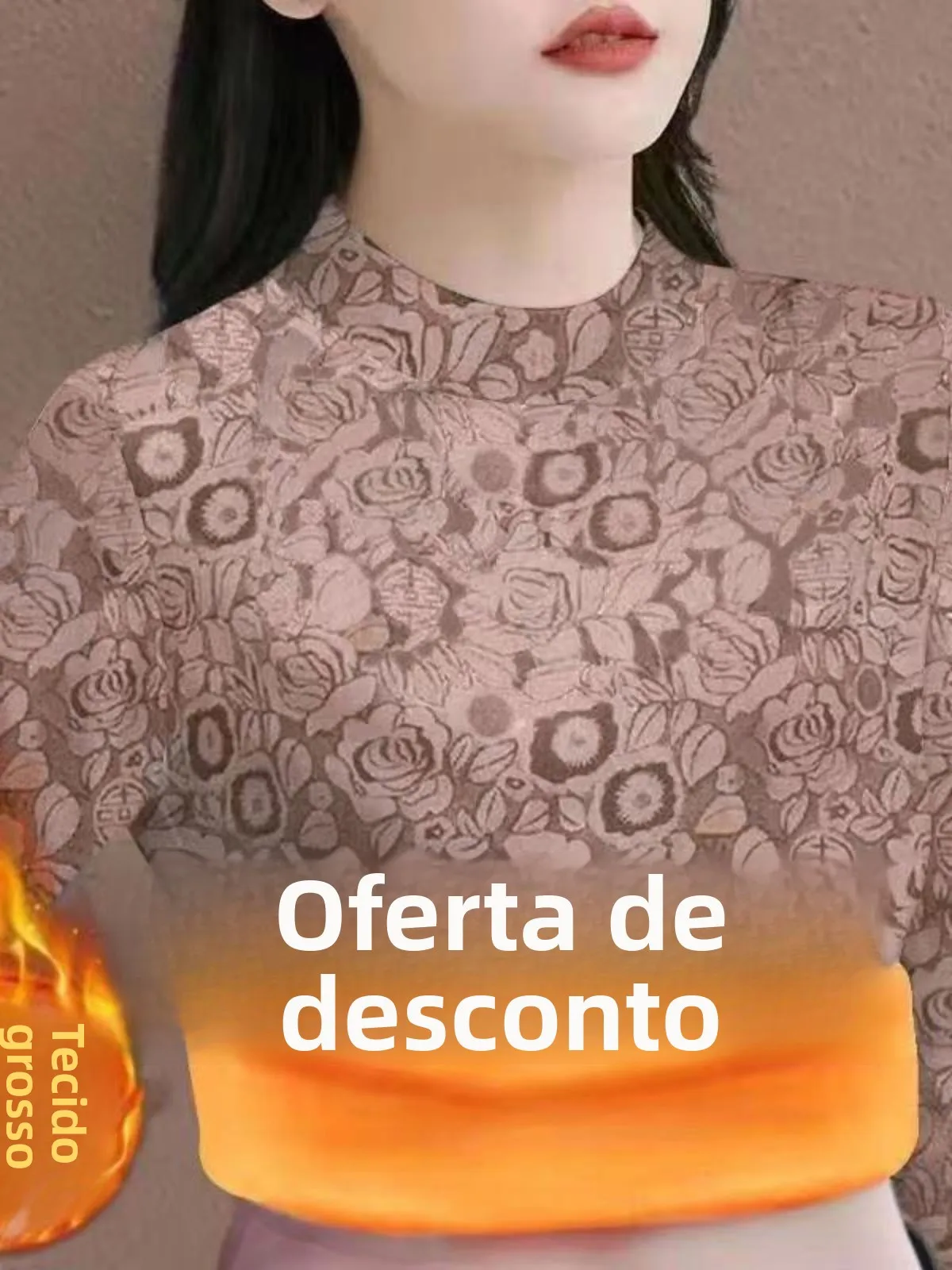 レディースフリース裏地付き厚手ハーフハイカラー長袖tシャツ暖かいゴールドベルベットベースシャツ秋冬プラスサイズスリム体型カバー