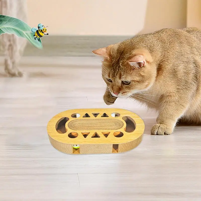 Cat Scratcher Cardboard Cardboard Cat Scratching Post With Catnip Cardboard Game Box Multiple Shapes Cat Toys For Relieves