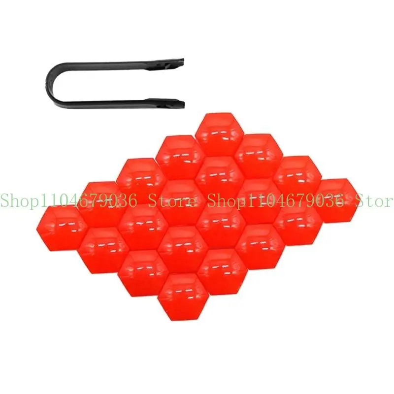 652F 20Pcs 17mm Car Wheel Nut Lid Covers Lid Anti-Rust Auto Screw Cover