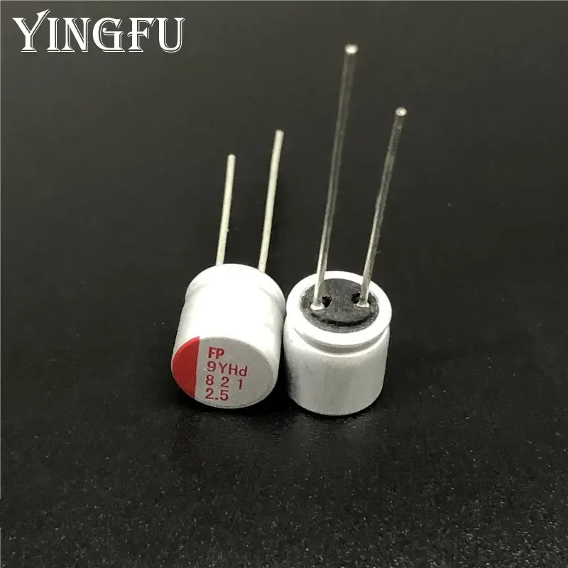 10pcs/100pcs 820uF 2.5V FP 8x8mm Low ESR Top Grade 2.5V820uF VGA/Motherboard Solid Capacitor