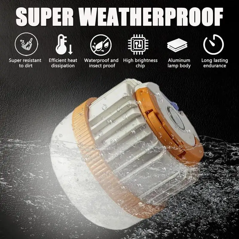 

LED Camping Lantern with Retractable Handle Rechargeable LED Light with Adjustable 3 Modes LED Tent Lights for Hiking Outdoor