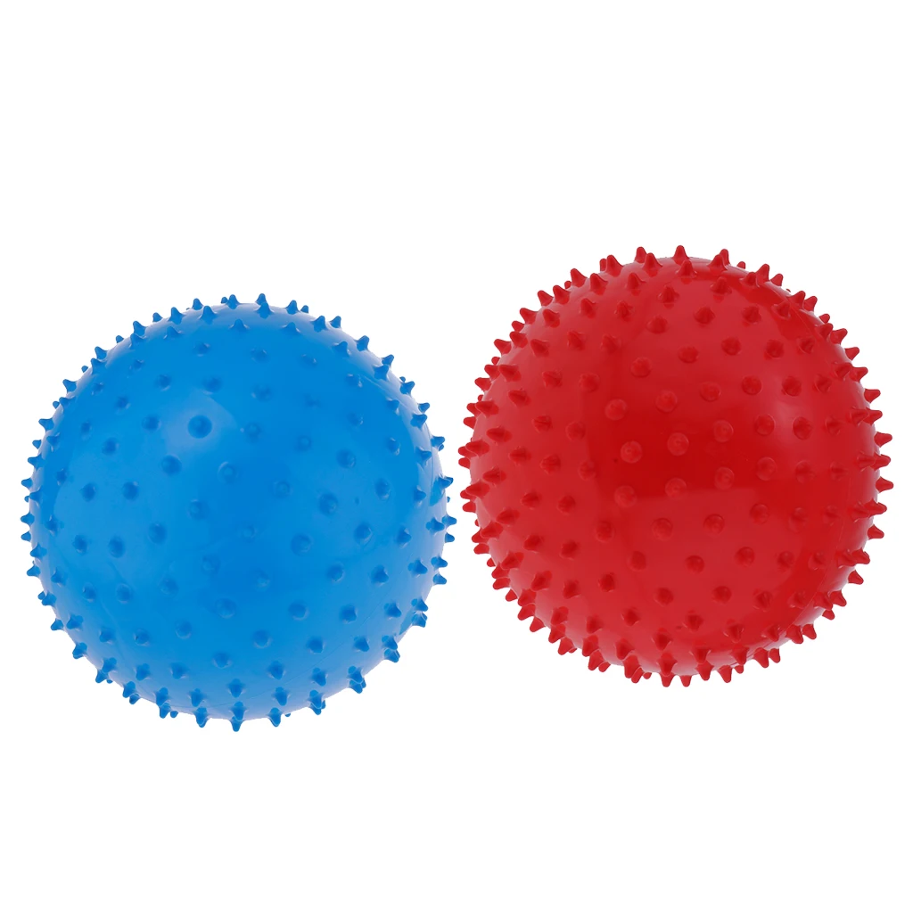 Knobby Bouncy Ball Toy PVC Spiky Bouncy Ball Sensory Balls Sport Ball Toy for Kids Outdoor Indoor Play Yoga Massage Ball Set