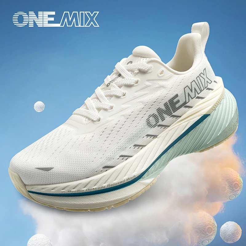 

ONEMIX-Lightweight Running Shoes for Men and Women Stable Cushioning Sports Shoes Bounce-resistant Walking Shoes Outdoor New