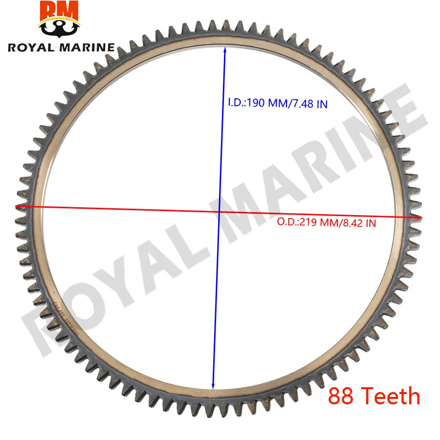 Flywheel Crown Gear Ring For SUZUKI Outboard Motor DT30 30HP 2 Stroke Rotor Assembly Boat Engine Replaces Parts