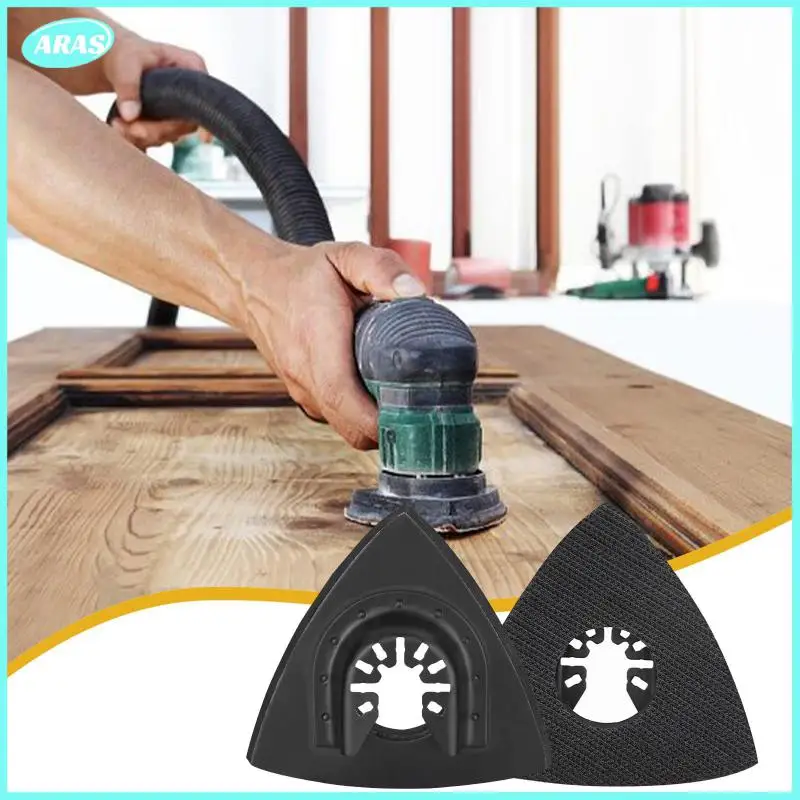 Triangular Triangle Sand Base Steel Plate Universal Multi-purpose Sandpaper Oscillating Power Tools Quick Release Durable Sturdy