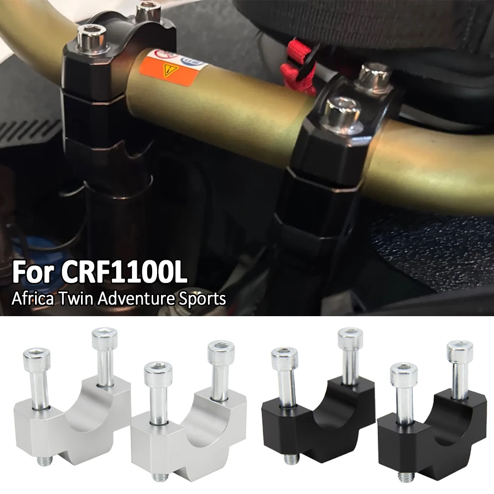 

For Honda Africa Twin CRF1100L CRF 1100 L Adventure Sports 2020-2024 2023 Accessories CNC Handlebar Riser Clamp Back Move Mount