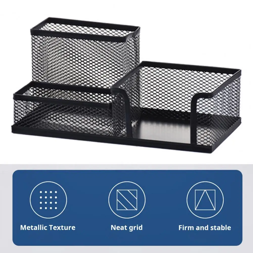 حامل فرشاة ماكياج متعدد الوظائف ، حامل القلم ، شبكة سلكية السعة ، منظم قلم رصاص للوازم المكتبية