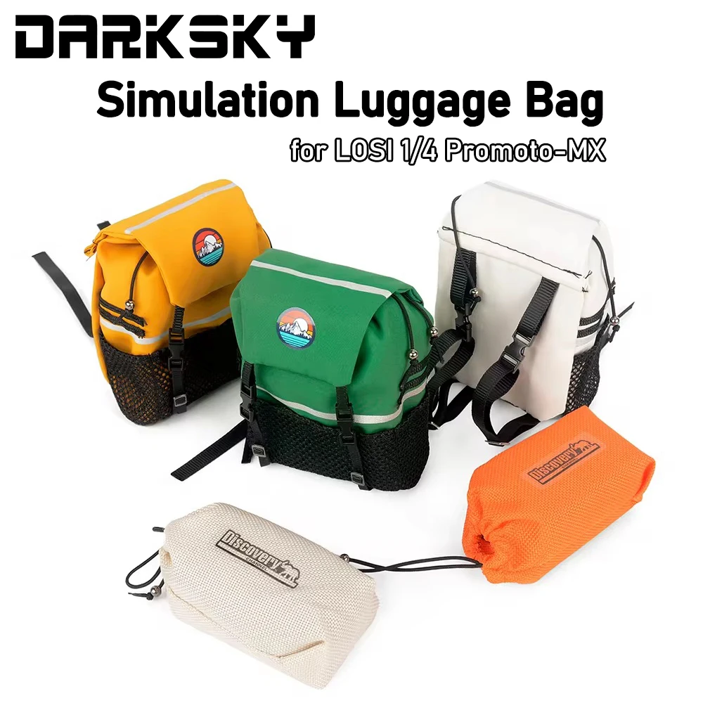 

DARKSKY Запчасти, имитация рюкзака, дорожные сумки для LOSI 1/4 Promoto-MX LOS06000 LOS06002, радиоуправляемая модель автомобиля, аксессуары для мотоциклов