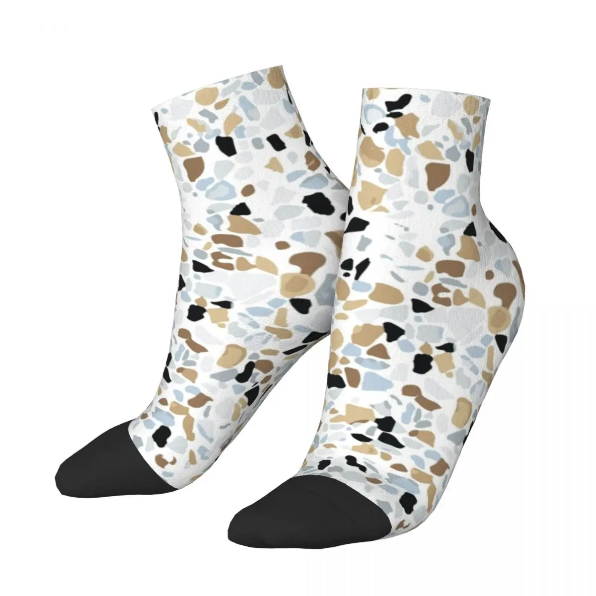 

Бесшовные чулки Terrazzo с рисунком камня, поглощающие пот чулки в стиле Харадзюку, всесезонные, унисекс, подарки